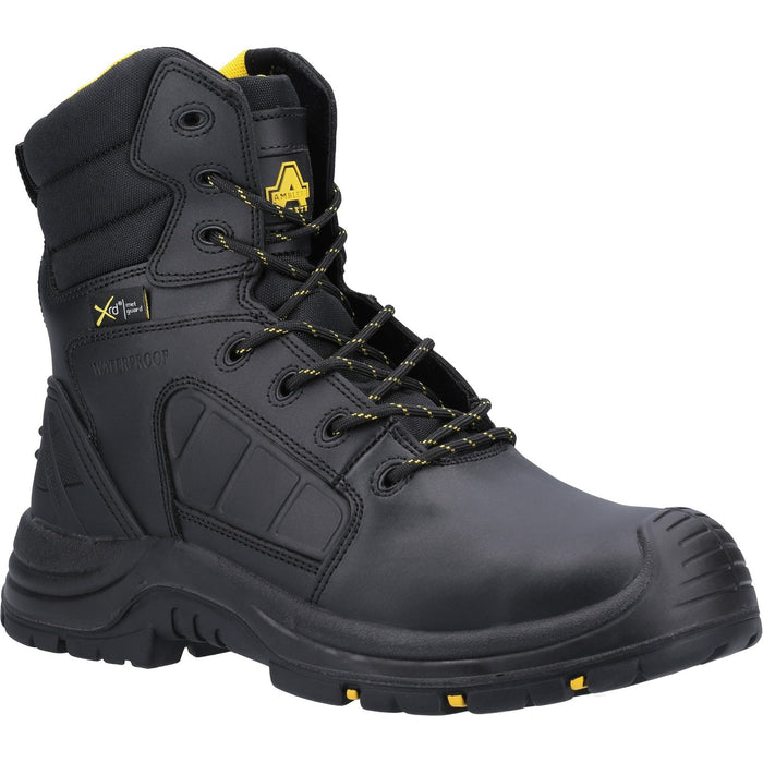 Amblers Safety Unisex AS350C Berwyn Hi-Leg Waterproof Metal Free Metatarsal Safety Boot Black
