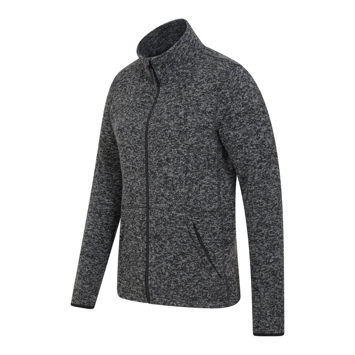 Mountain Warehouse Mens Idris III Full Zip Fleece Jacket Black