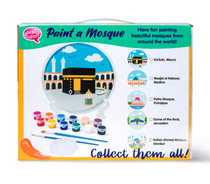 Sultan Ahmed Mosque Paint a Mosque Plaster Painting Kit Desi Doll Company