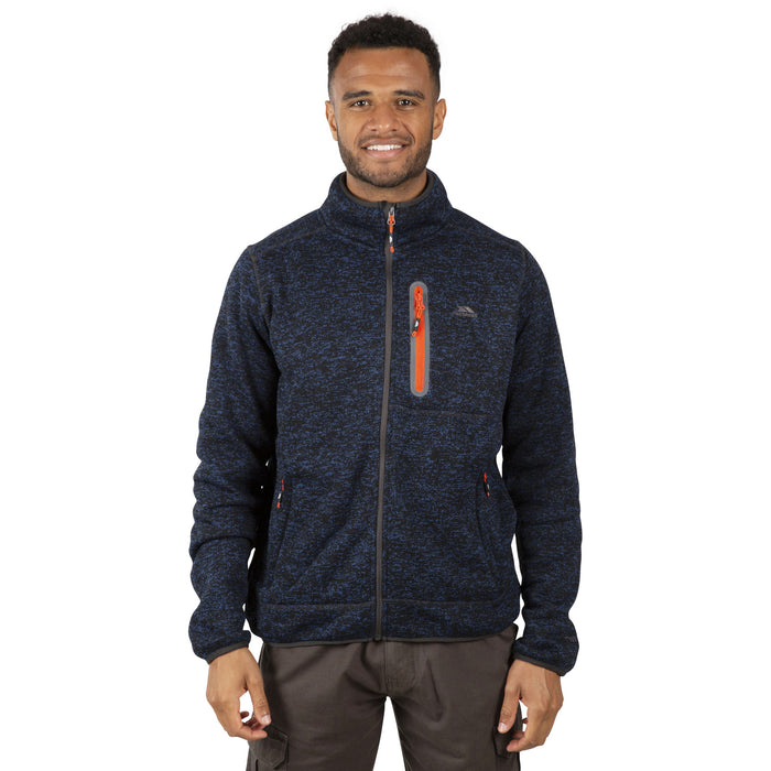Trespass Mens Bingham Fleece Jacket Navy Marl
