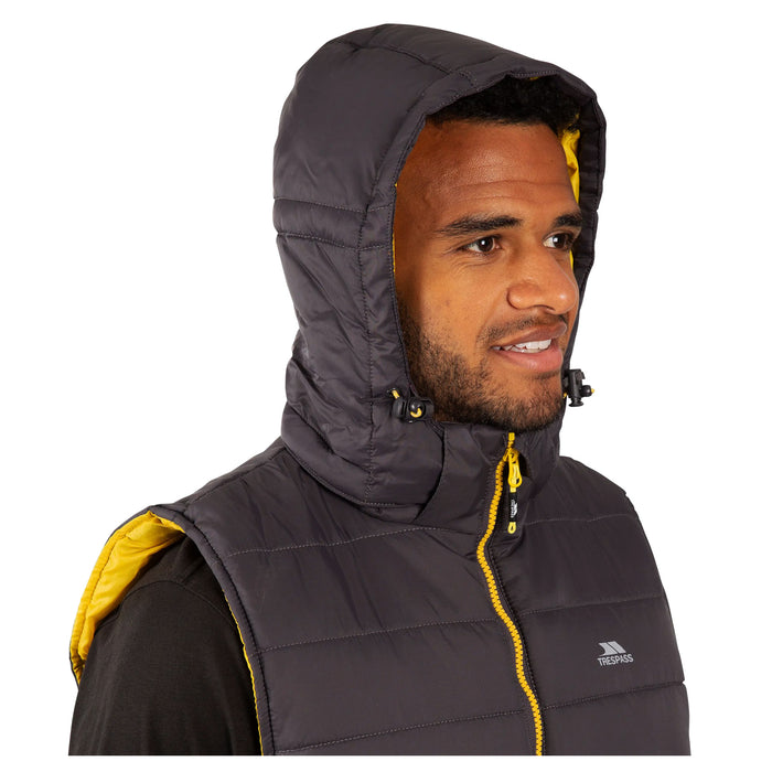 Trespass Mens Franklyn Padded Gilet Dark Grey