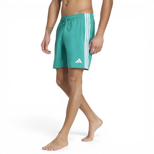 adidas 3-Stripes Mens 8 Inch Swim Shorts