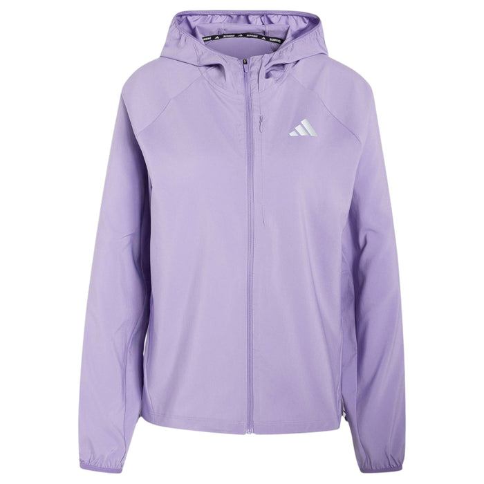adidas Womens Run Ess Jacket Purple