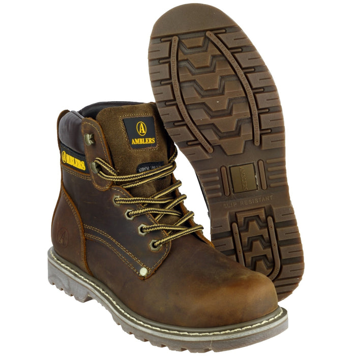 Amblers Mens Dorking Casual Boot Brown Crazy Horse