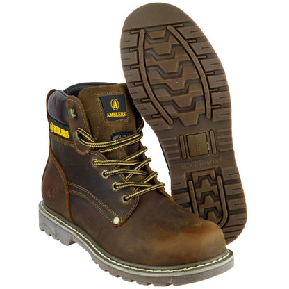 Amblers Mens Dorking Casual Boot Brown Crazy Horse