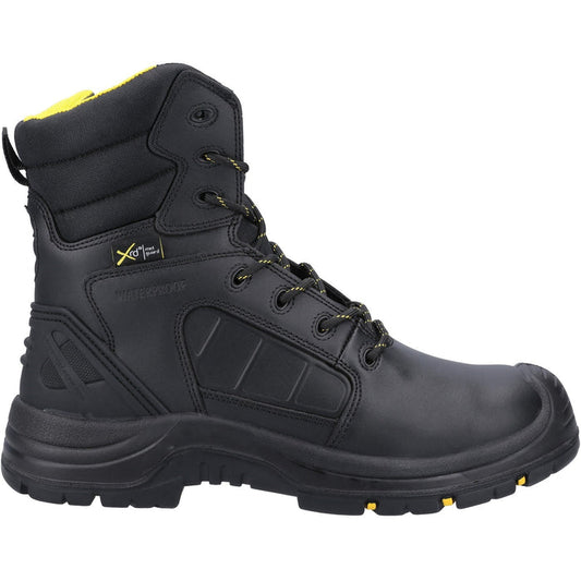 Amblers Safety Unisex AS350C Berwyn Hi-Leg Waterproof Metal Free Metatarsal Safety Boot Black