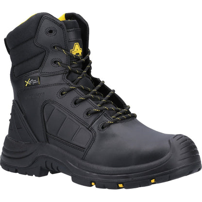 Amblers Safety Unisex AS350C Berwyn Hi-Leg Waterproof Metal Free Metatarsal Safety Boot Black