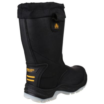 Amblers Safety Unisex FS209 Water Resistant Pull On Safety Rigger Boot Black