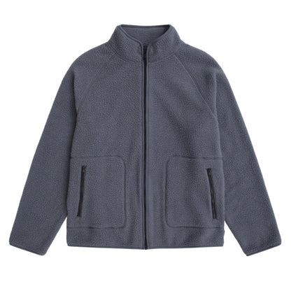 Animal Mens Andy Borg Fleece Jacket Light Grey