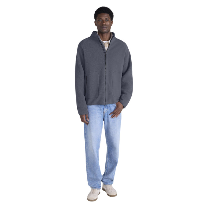Animal Mens Andy Borg Fleece Jacket Light Grey