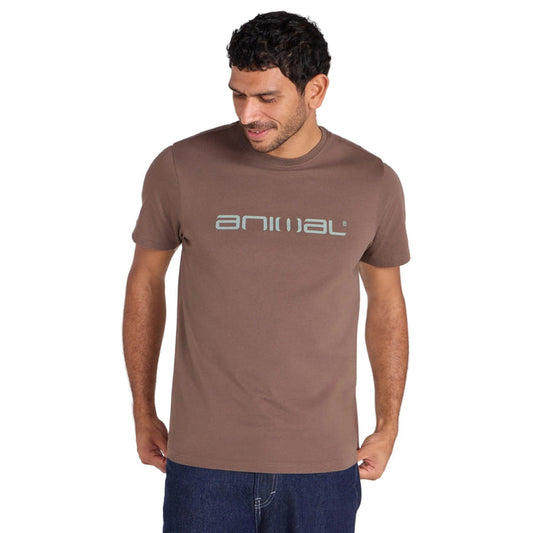 Animal Mens Classico Organic T-Shirt Brown
