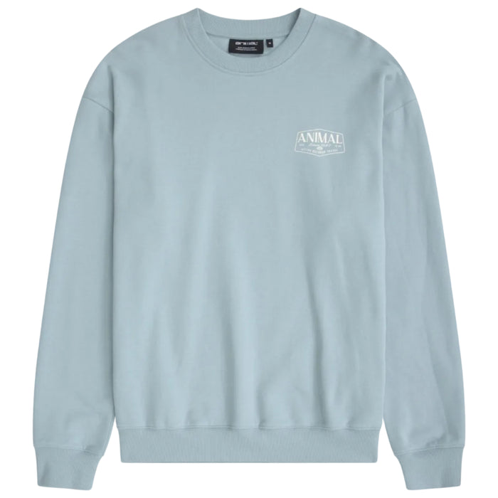 Animal Mens Jonah Organic Sweatshirt Bright Blue