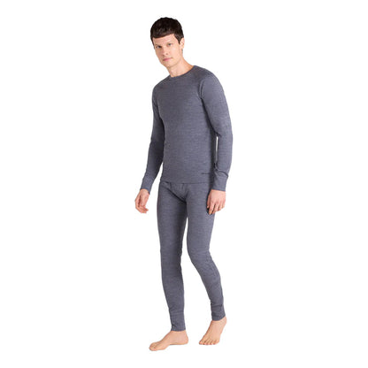 Animal Mens Merino Wool Base Layer Top Grey