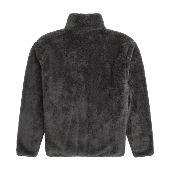 Animal Mens Teddy Fleece Half Zip Jacket Khaki