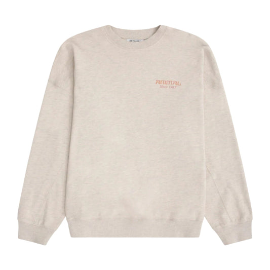 Animal Womens Dakota Organic Sweatshirt Dark Beige