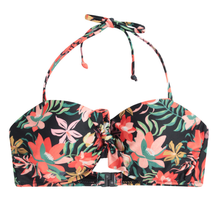 Animal Womens Docks Printed Front Tie Bikini Top Mixed