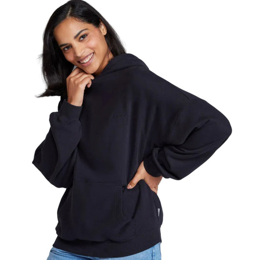 Animal Womens Idol Drop Shoulder Hoodie Jet Black