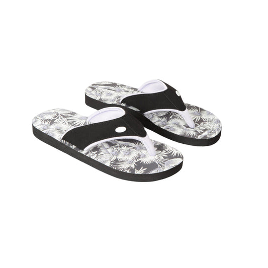 Animal Womens Swish Palm Print Recycled Flip Flops Lilac