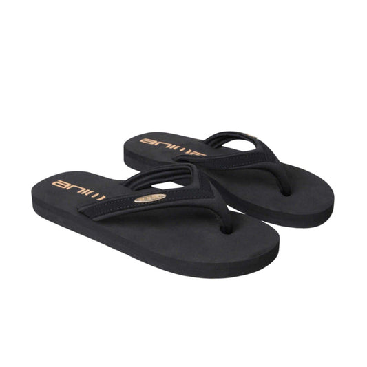 Animal Womens Swish Recycled Flip Flops Black