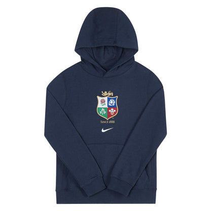 NIKE Womens Lions Kids Hoodie Navy