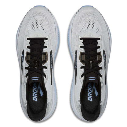 Brooks Ghost 18 Wide Mens White/Black
