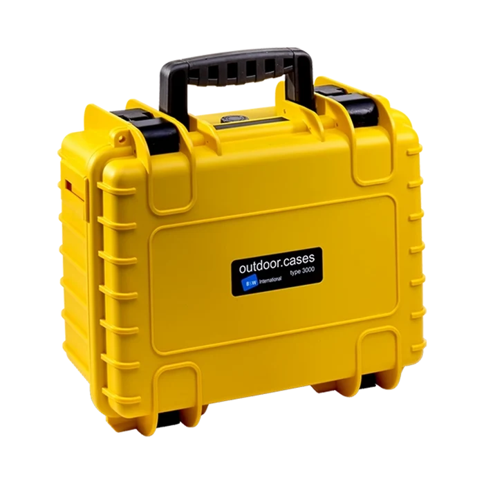 B&W International Type 3000 Outdoor Hard Case with Padded Dividers (Yellow)