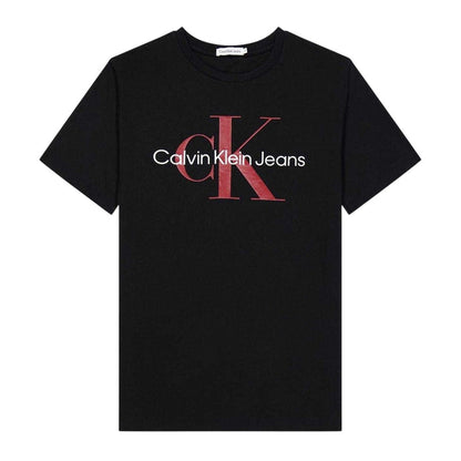 Calvin Klein Kids Monogram Cotton T-Shirt Black