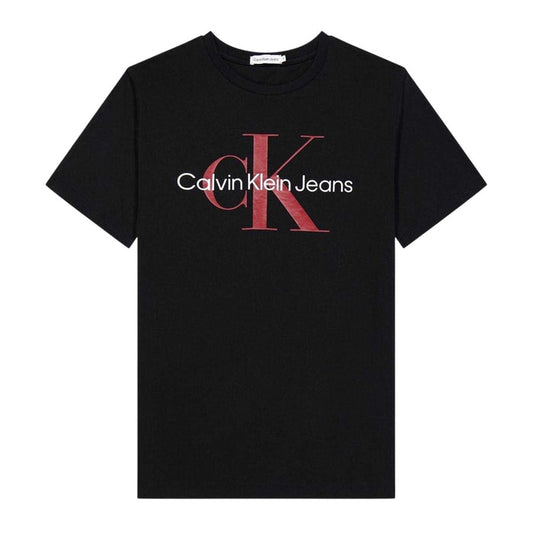 Calvin Klein Kids Monogram Cotton T-Shirt Black