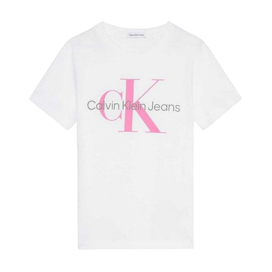 Calvin Klein Kids Monogram Cotton T-Shirt Bright White