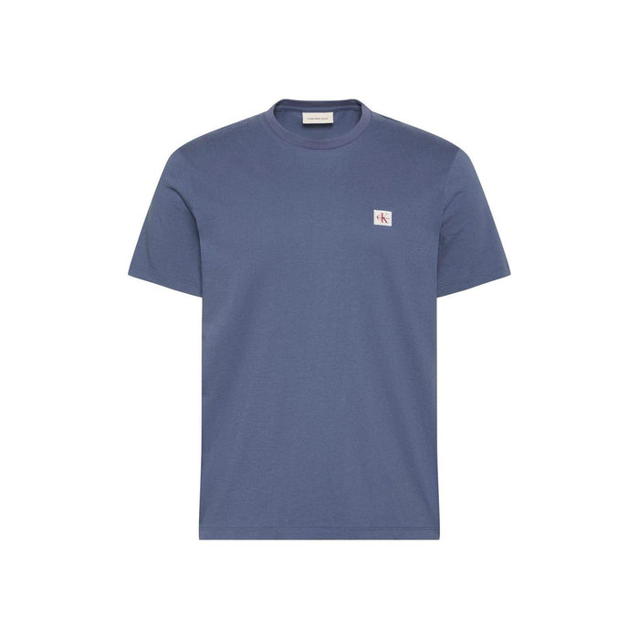 Calvin Klein Mens Box Logo Cotton Crew Neck Regular T-Shirt Nomad