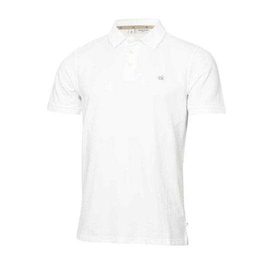 Calvin Klein Mens Golf Polo Shirt White