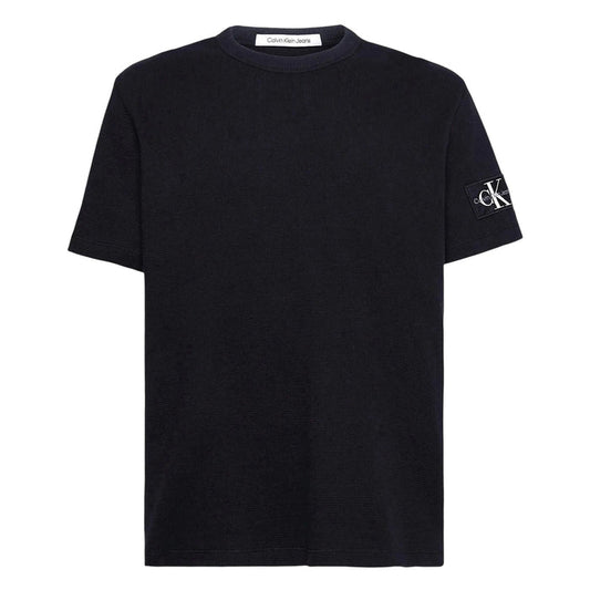 Calvin Klein Mens Waffle Boxy T-Shirt Black