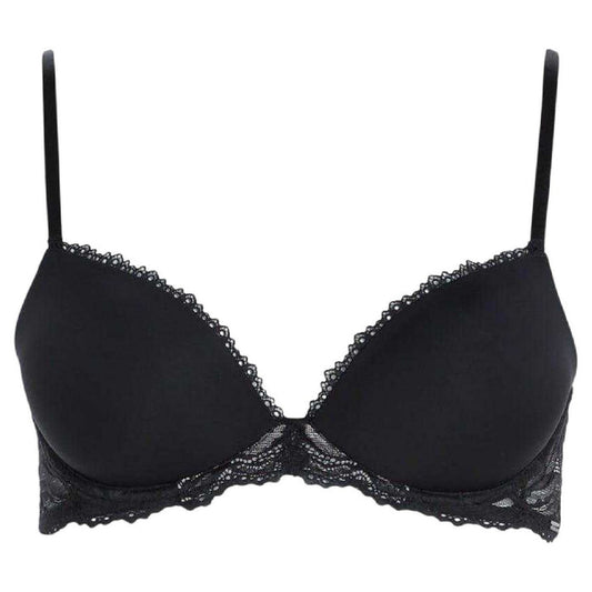 Calvin Klein Womens Demi Lace Bra Black