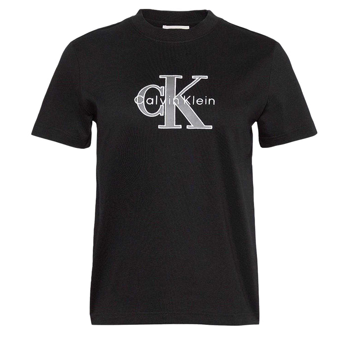 Calvin Klein Womens Hero Mono Cotton T-Shirt Black