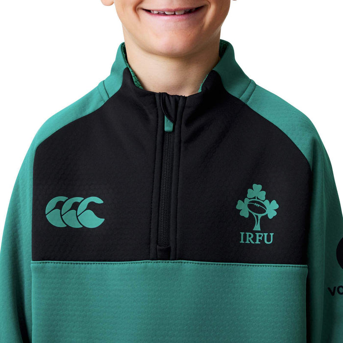 Canterbury IRE Kids Qzip Trng Top Green