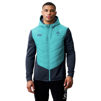 Canterbury IRFU Ireland Rugby Mens Hybrid Padded Jacket