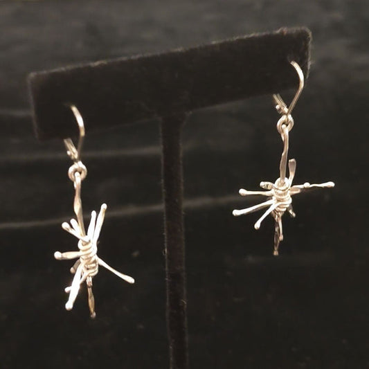 Sterling silver "Sparkles" earrings by Lee Cohn