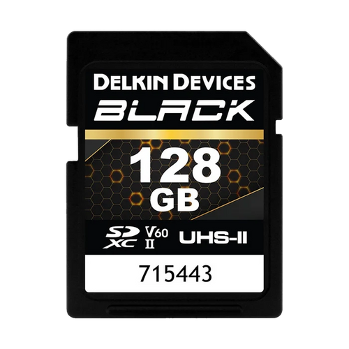 Delkin Devices 128GB BLACK UHS-II SDXC (290MB/s) Memory Card
