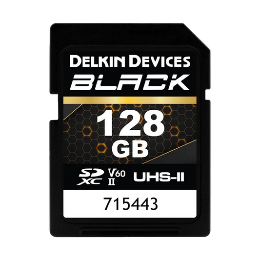 Delkin Devices 128GB BLACK UHS-II SDXC (290MB/s) Memory Card