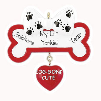 DOG GONE CUTE DOGGY BONE / MY PERSONALIZED ORNAMENTS