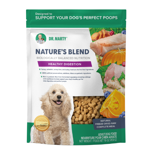Dr. Marty Nature’s Blend Healthy Digestion Premium Freeze-Dried Raw Dog Food