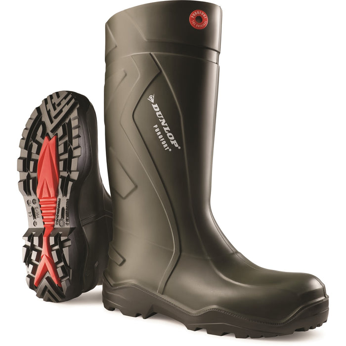 Dunlop Mens Purofort+ Wellington Green