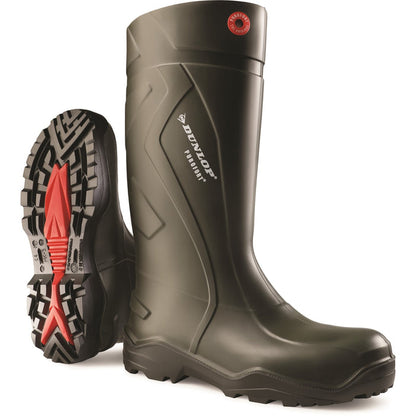 Dunlop Mens Purofort+ Wellington Green