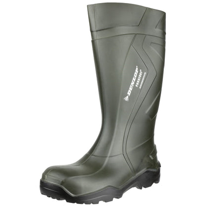 Dunlop Unisex Purofort+ Full Safety Wellington Green