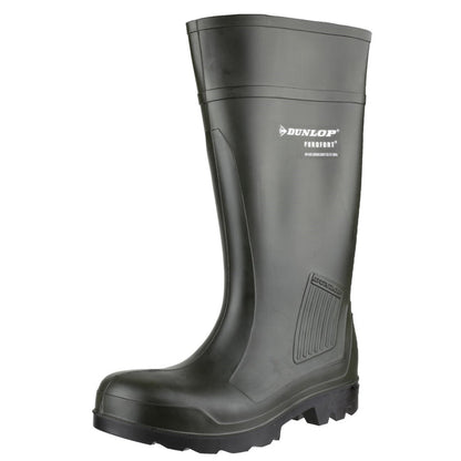 Dunlop Unisex Purofort Professional Full Safety Wellington Green