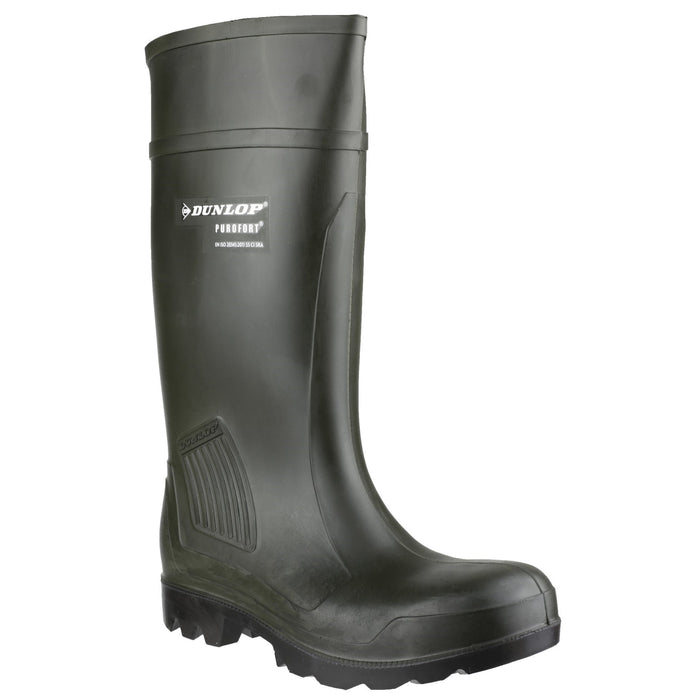Dunlop Unisex Purofort Professional Full Safety Wellington Green