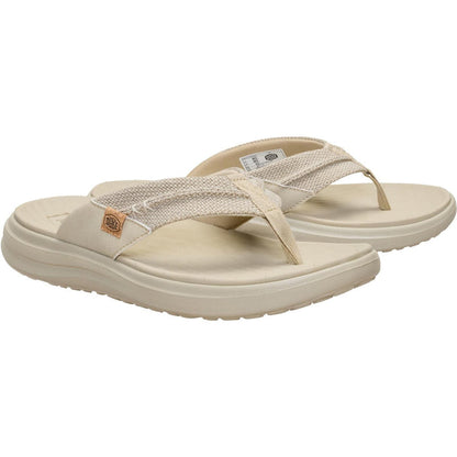 HEYDUDE Mens Finn Flip Braided Tan