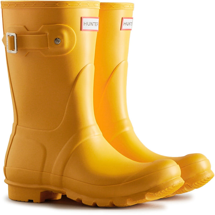 Hunter Womens Original Short Wellington Boots Yellow