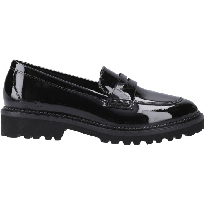 Hush Puppies Girls Grazia Loafer Patent Snr Black