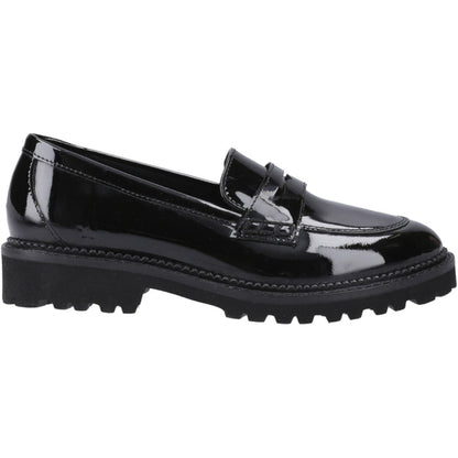 Hush Puppies Girls Grazia Loafer Patent Snr Black